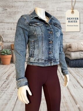Denver Hayes Premium Upcycled Denim Jacket Size M